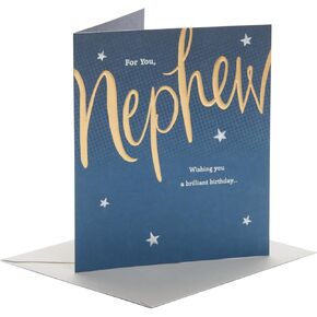 Nephew Birthday Card - Birthday Card for Him - Birthday Card for Nephew Adult/Teenager