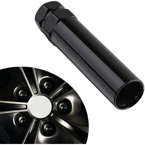 QODOLSI 1 PC Car Lug Nut Installation Tool for Wrench, Anti-Theft Metal Vehicle Screw Replacement Tool, Universal Durable Automotive Lug Nut Socket Key Tool Accessories for Truck (Black #6 Spline)
