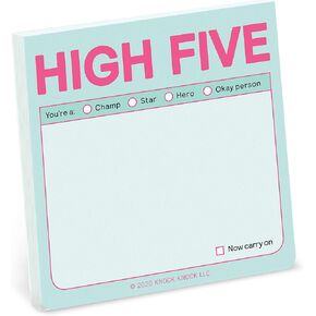 8-Count Knock Knock High Five Sticky Note Pads, 3 x 3-inches Each, Pastel Edition