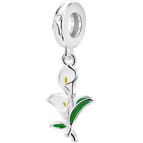 925 Sterling Silver Charms For Bracelets And Necklaces Lotus Lucky Dangle Pendants Rhinestone Pandora Beads Jewelry Gift for Women Girls