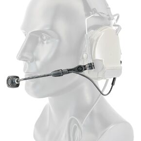 Boom Microphone Adjustable 2 pin Compatible with COMTAC Series Headsets (A Short)
