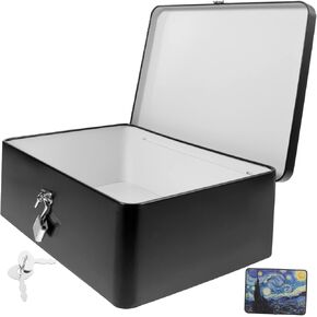 Box Storage Tin Box with Lock Secret Storage Box Storage Cubes with Lid Safe Small Jewelry Organizer Box Cookie Containers Storage Box with Lid Tinplate Can Vintage Storage Box Key in Saudi Arabia
