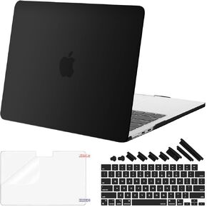 MOSISO Compatible with MacBook Air 13 inch Case 2025 2024 2023 2022 M3 A3113 M2 A2681, Plastic Hard Shell Case&Keyboard Cover&Screen Film&Dust Plugs for MacBook Air 13.6 inch Case, Crystal Clear