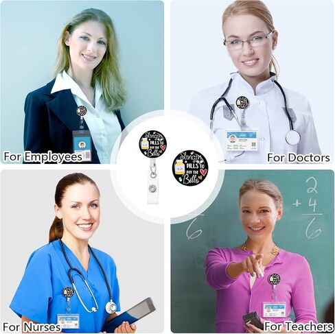 Gctriki 3 Pieces Dumpster on Fire Badge Reel Retractable with Alligator Clip, Funny Retractable ID Badge Holder ID Card Holder Name Badge Clip, Nurse Medical Teacher Student Office Work Supplies in Saudi Arabia