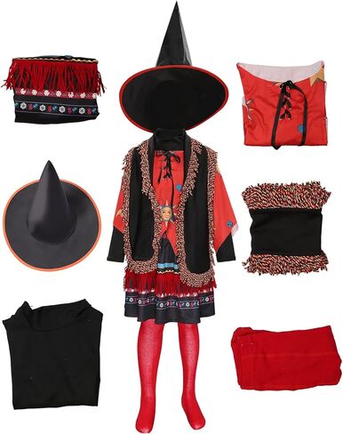 زي Taeyue Kids Girls Sarah Sanderson التنكري Winifred Sanderson Halloween Witch Cosplay Dress الزي للأطفال in Kuwait