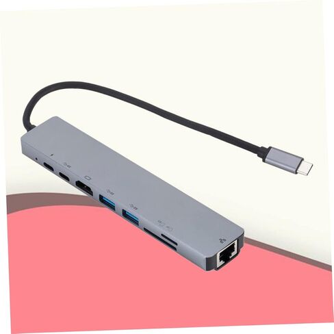 HOMSFOU 8 1 محول USB محولات USB c محول USB محور USB USB c محول Tf Slot Hub قارئ بطاقة Sd USB c إلى محول جهاز العرض USB c محور شحن USB c إلى Hub Type Charge in Kuwait