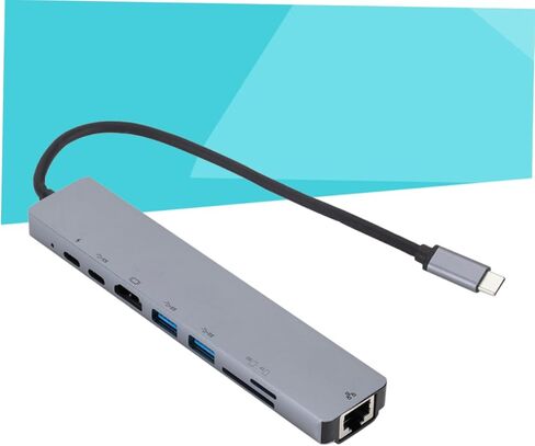 HOMSFOU 8 1 محول USB محولات USB c محول USB محور USB USB c محول Tf Slot Hub قارئ بطاقة Sd USB c إلى محول جهاز العرض USB c محور شحن USB c إلى Hub Type Charge in Kuwait