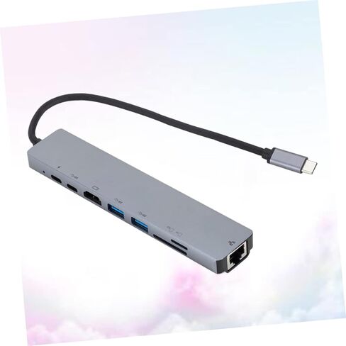 HOMSFOU 8 1 محول USB محولات USB c محول USB محور USB USB c محول Tf Slot Hub قارئ بطاقة Sd USB c إلى محول جهاز العرض USB c محور شحن USB c إلى Hub Type Charge in Kuwait