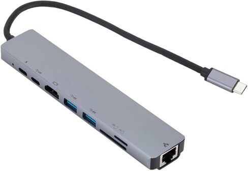 HOMSFOU 8 1 محول USB محولات USB c محول USB محور USB USB c محول Tf Slot Hub قارئ بطاقة Sd USB c إلى محول جهاز العرض USB c محور شحن USB c إلى Hub Type Charge in Kuwait