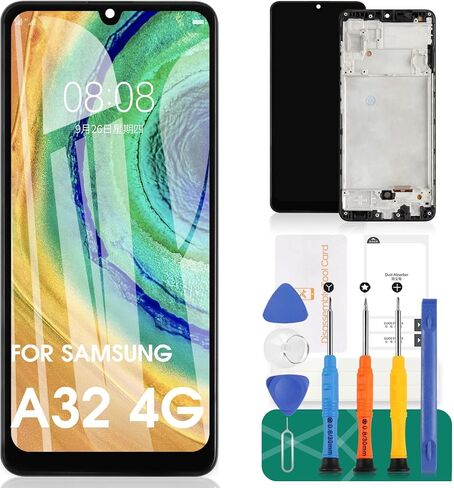 Incell for Samsung A32 LCD Screen Replacement for Samsung A32 4g Digitizer Replacement for Samsung Galaxy A32 Display Replacement SM-A325F Touch Screen Assembly with Frame Black (Not for 5G) in Saudi Arabia