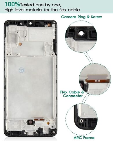 Incell for Samsung A32 LCD Screen Replacement for Samsung A32 4g Digitizer Replacement for Samsung Galaxy A32 Display Replacement SM-A325F Touch Screen Assembly with Frame Black (Not for 5G) in Saudi Arabia