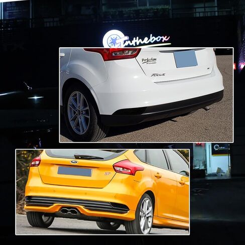 GTINTHEBOX عدسة مدخنة المصد الخلفي عاكس الضوء المساكن متوافق مع 2015 2016 2017 2018 Ford Focus Hatchback in Kuwait