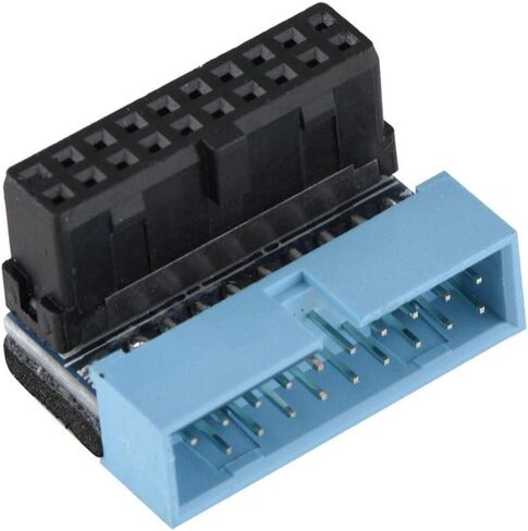 5PCS USB 3.0 19-Pin Motherboard Connector Internal Header, Male to Female Extension Adapter Down Angled 90 Degree for Motherboard Mainboard, Multi-Layer Circuit Board Connection. in Saudi Arabia