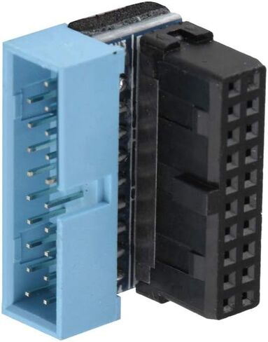 5PCS USB 3.0 19-Pin Motherboard Connector Internal Header, Male to Female Extension Adapter Down Angled 90 Degree for Motherboard Mainboard, Multi-Layer Circuit Board Connection. in Saudi Arabia