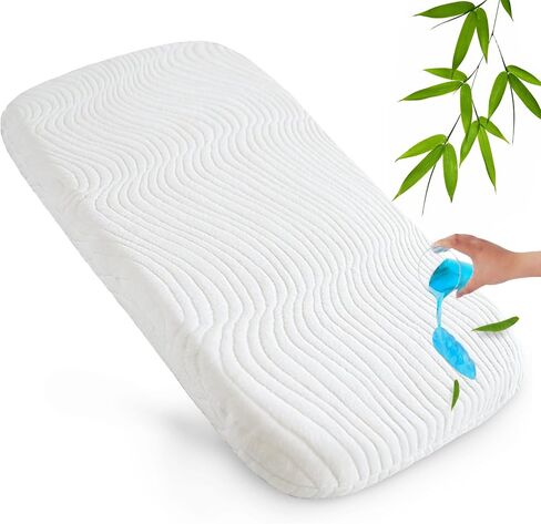 وسادة مرتبة لسرير الأطفال متوافقة مع 4moms Breeze Plus المحمولة و4moms Breeze GO المحمولة للسفر، وسادة بديلة مقاومة للماء مع غطاء مرتبة قابل للإزالة والغسل in Kuwait