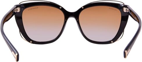 نظارة شمسية تيفاني آند كو بإطار أسود، عدسات بولارية متدرجة باللون البني، 54 ملم in Kuwait