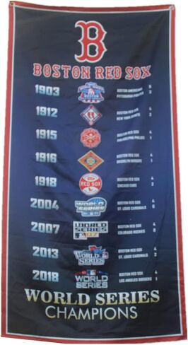 لافتة أبطال سلسلة Bos 9 World RED sox، علم البطولة الداخلية in Kuwait