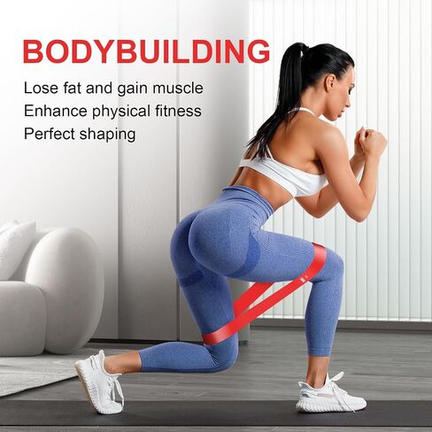 Exercise Bands Set,Resistance Exercise with Instruction Guide and Carry Bag - Set of 5 Fitness Elastic Bands for Working Out, Exercise,Gym,Training,Yoga in Saudi Arabia
