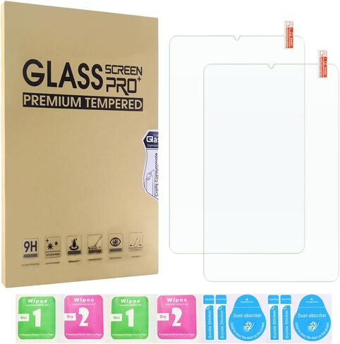 واقي شاشة مكون من عبوتين متوافق مع Samsung Galaxy Tab S6 Lite 10.4 بوصة 2024/2022/2020 (SM-P620/SM-P625/SM-P613/SM-P619/SM-P610N/P615)، طبقة زجاجية مقسى، مضادة لـ خدش، سهل التركيب in Kuwait