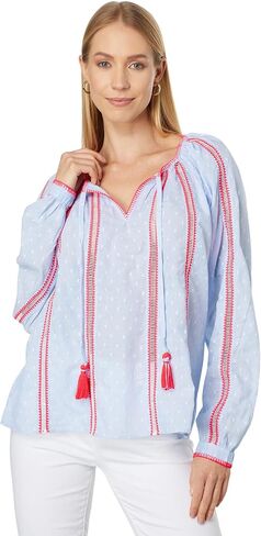 Lilly Pulitzer Mardi Long Sleeve Chambray in Saudi Arabia