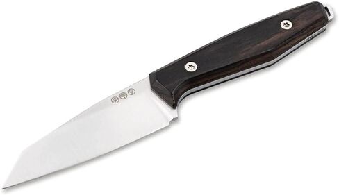 Boker Manufaktur Solingen Daily Knives AK1 Reverse Tanto Grenadill شفرة ثابتة بنية، 3.11 بوصة RWL 34 شفرة، صممها Alex Kremer in Kuwait