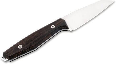Boker Manufaktur Solingen Daily Knives AK1 Reverse Tanto Grenadill شفرة ثابتة بنية، 3.11 بوصة RWL 34 شفرة، صممها Alex Kremer in Kuwait