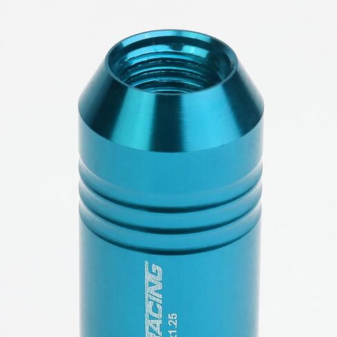 DNA MOTORING LN-ZTL-9022-125-BK 20Pcs M12 x 1.25 Aluminum Alloy Open End Wheel Lug Nuts w/Deep Drive Extension, 20mm OD/60mm H, Black in Saudi Arabia
