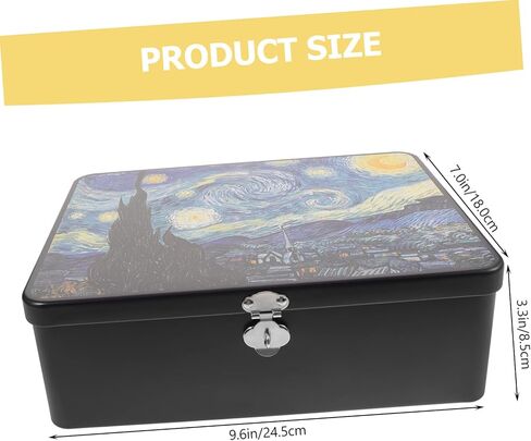 Box Storage Tin Box with Lock Secret Storage Box Storage Cubes with Lid Safe Small Jewelry Organizer Box Cookie Containers Storage Box with Lid Tinplate Can Vintage Storage Box Key in Saudi Arabia