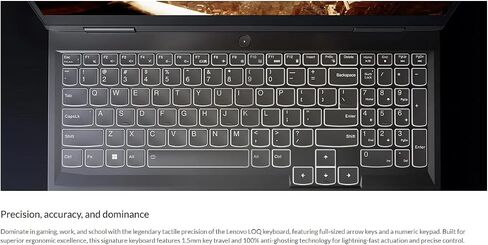 Lenovo LOQ 16" 144Hz WUXGA Gaming Laptop, GeForce RTX 4050, Intel Core i5-13500H, 64GB DDR5 RAM, 2TB PCIe SSD, Webcam, Backlit Keyboard, RJ-45, Wi-Fi 6, Windows 11 Home, Grey in Saudi Arabia