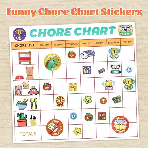 1000+ Pieces Rewards Stickers for Students, Teacher Encouraging Stickers School Classroom Supplies, Incentive Words Cute Animal Motivational Sticker, Potty Training Sticker for Kids, White Cover in Saudi Arabia