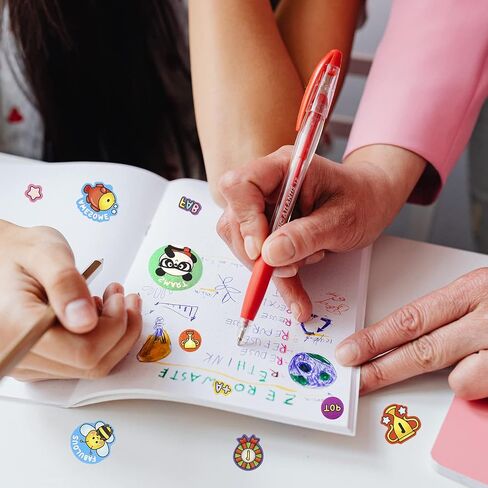 1000+ Pieces Rewards Stickers for Students, Teacher Encouraging Stickers School Classroom Supplies, Incentive Words Cute Animal Motivational Sticker, Potty Training Sticker for Kids, White Cover in Saudi Arabia