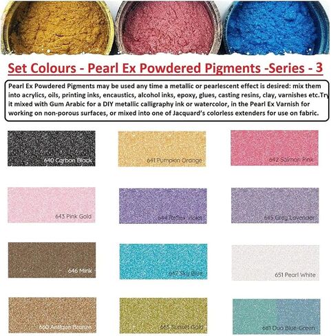 Jacquard Pearl Ex Pigment Series III 12 Color Set in Saudi Arabia