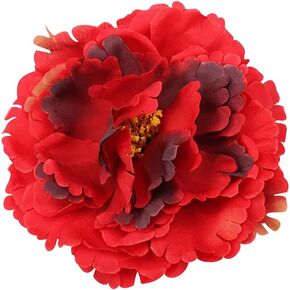 Dainty Big Peony Flower Brooches Pins Delicate Large Flowers Brooch Classic for Wedding Party Dance Banquet for Women Ladies Elegant Lapel Pins Dress Suit Ceremony Clothes Accessories Jewelry Valentine's Day Christmas Gifts 120mm