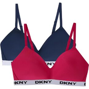 DKNY Women's Contrast Logo Full Coverage Wireless T-Shirt Bra
