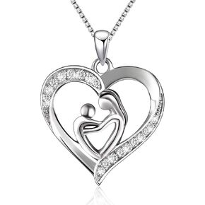 S925 Sterling Silver Heart Pendant Necklace