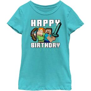 Fifth Sun Minecraft Birthday Girls Short Sleeve Tee Shirt