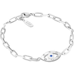 Evil Eye Chain Bracelets for Women 18k Gold plated or Silver Plated, Lucky, CZ, Jewelry Gift for Her