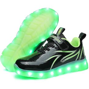 BFOEL Toddler Led Light Up Shoes Girls with Rechargeable USB Charge Sneaker for Boys Kids