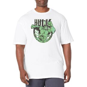 Marvel Big & Tall Classic Hulk Luck Men's Tops Short Sleeve Tee Shirt