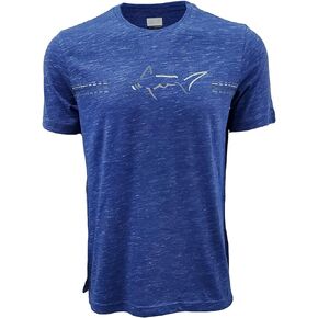 Greg Norman Men's Soft Touch Big Shark Logo Crewneck T-Shirt