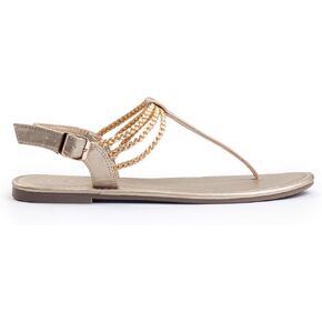 Plaka Rappel Women's Flat Sandals - Stylish and Dressy Womens Thong Sandals with Adjustable Buckle, Comfortable Strappy Rope Summer Sandals
