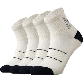 KMM Men's Merino Wool Low Cut Ankle Socks Lightweight Quarter Cushion Anti Blisters Outdoor Hiking Hike Cycling Trail Running