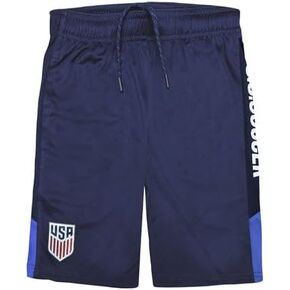 Icon Sports U.S. Soccer Youth Shorts Officaly Licensed Athletic Active Soccer Shorts