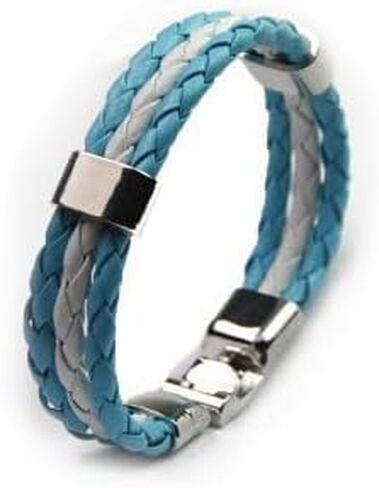 National Flag PU Leather Bracelet Colorful Woven Leather Bracelet For Men Women Fashion Lariat Bracelet Football Club Fans Flag (Portugal) in Saudi Arabia