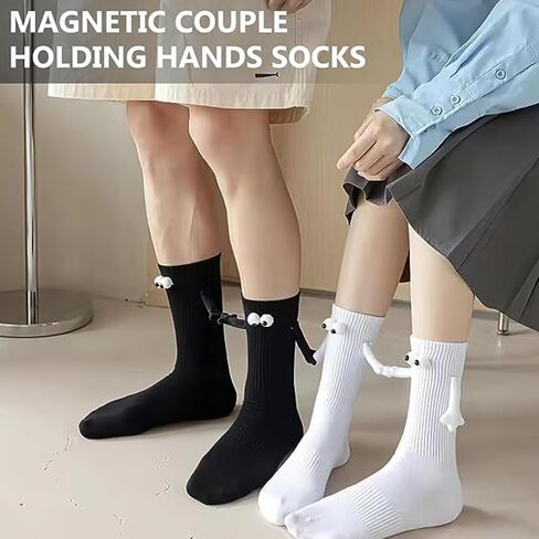 4 قطع من الجوارب للزوجين، جوارب متوسطة الأنبوب، جوارب دمية مغناطيسية ثلاثية الأبعاد in Kuwait