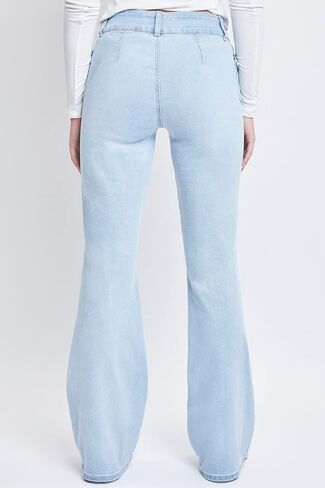 YMI Women's Junior Cargo Flare Jean with Side Pockets in Saudi Arabia