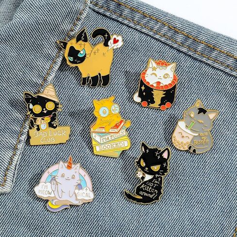 Creative Cute Enamel Pins Bulk Set, Funny Anime Pins for Backpacks, Cartoon Enamel Brooch Badge Lapel Pins Jewelry Gift for Backpack Jackets Clothing Hat Decoration DIY Accessory for Men Women in Saudi Arabia