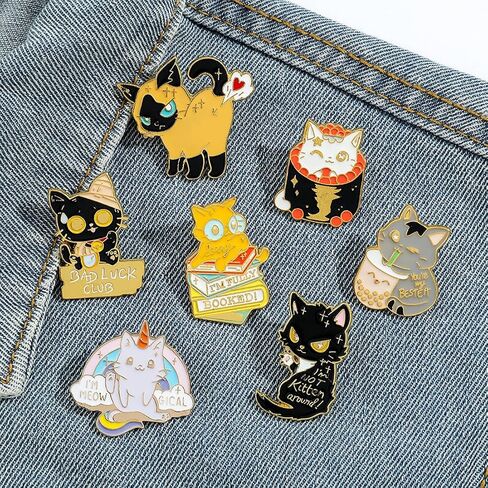 Creative Cute Enamel Pins Bulk Set, Funny Anime Pins for Backpacks, Cartoon Enamel Brooch Badge Lapel Pins Jewelry Gift for Backpack Jackets Clothing Hat Decoration DIY Accessory for Men Women in Saudi Arabia