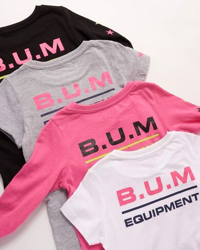 متشرد. تي شيرت للفتيات من Equipment - تي شيرتات ذات أكمام قصيرة وأكمام طويلة مصنوعة من القطن بنسبة 100% (عبوة من 4 قطع) in Kuwait