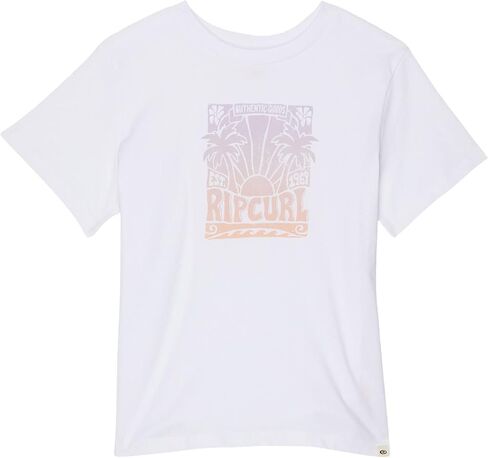 Rip Curl Girl's Low Tide Standard Tee (Toddler/Little Kids) Optical White 1-2 Toddler in Saudi Arabia